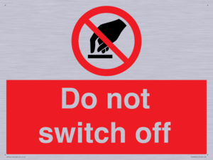 Do not switch off 